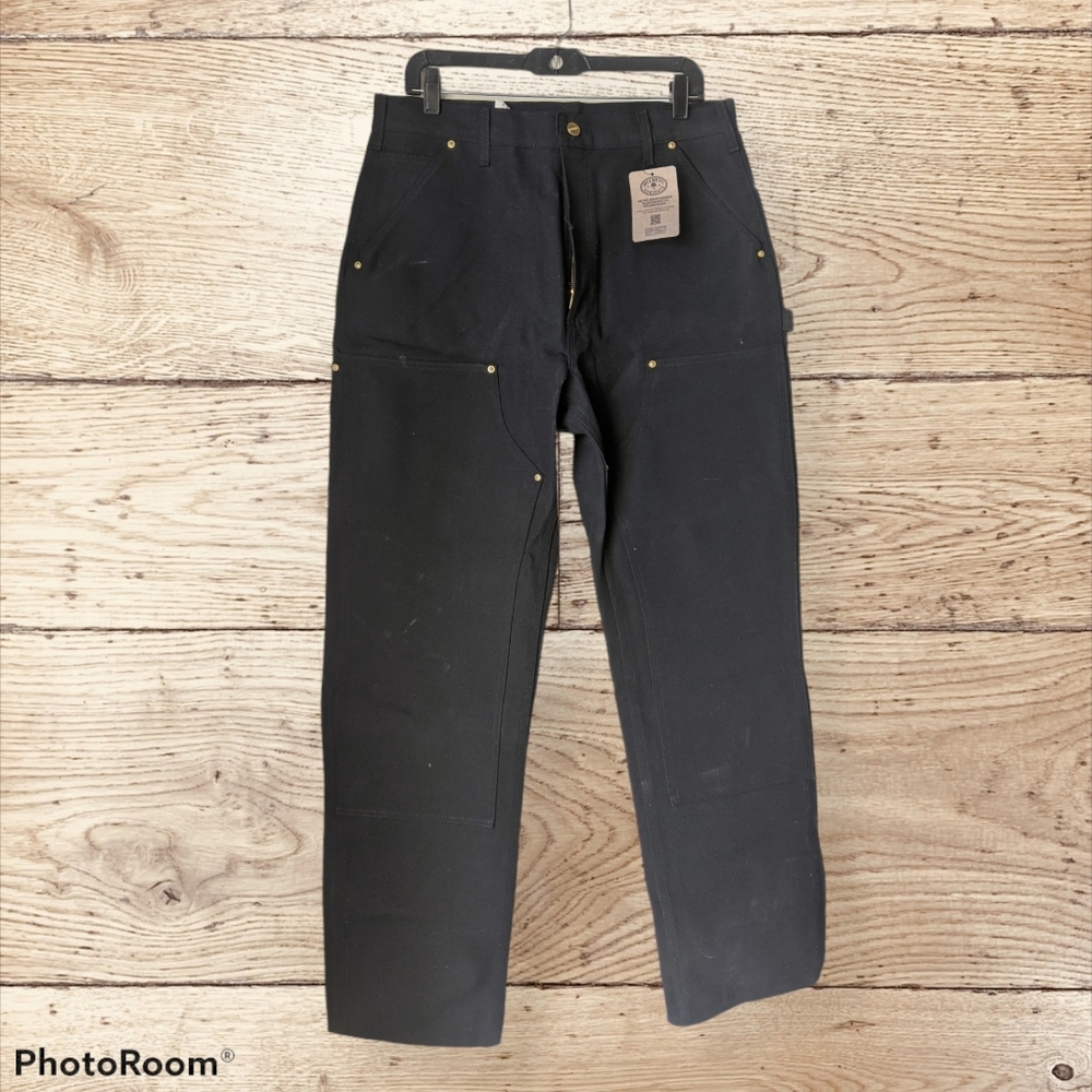 Carhartt Black 34 x 34 Double Front Jeans